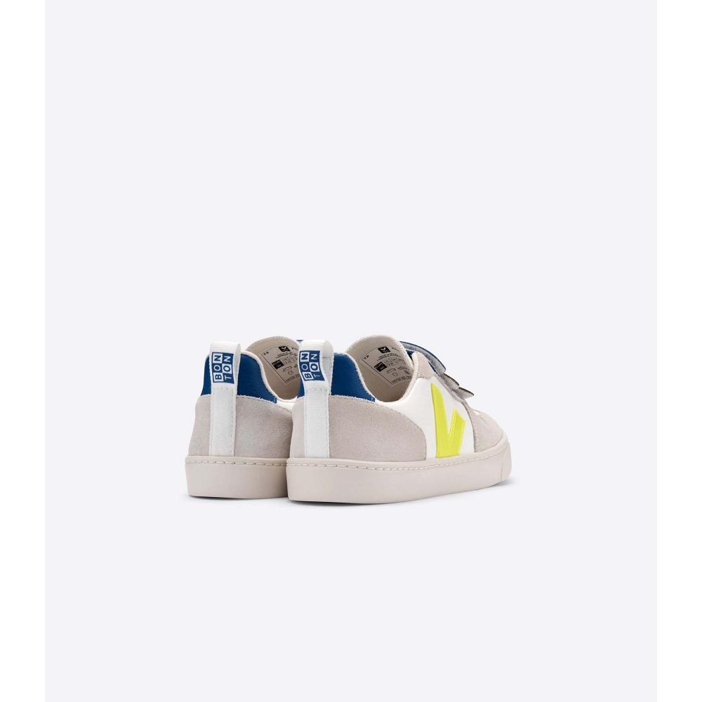 Veja V-10 X BONTON Tornacipő Gyerek White/Blue | HU 843WNB